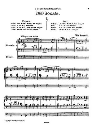 Organ Sonata No.2 In C