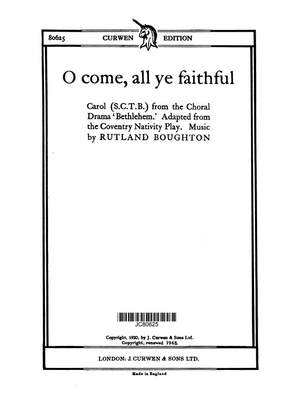 Rutland Boughton: O Come, All Ye Faithful
