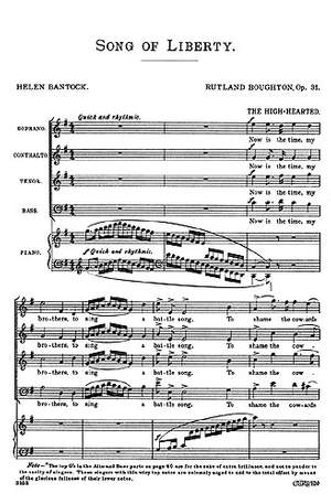 Rutland Boughton: Song Of Liberty Op. 31