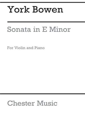 York Bowen: Sonata In E Minor Op.112