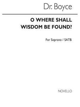 William Boyce: O Where Shall Wisdom Be Found