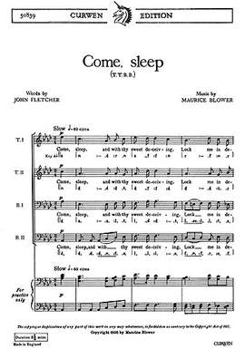 Maurice Blower: Come, Sleep