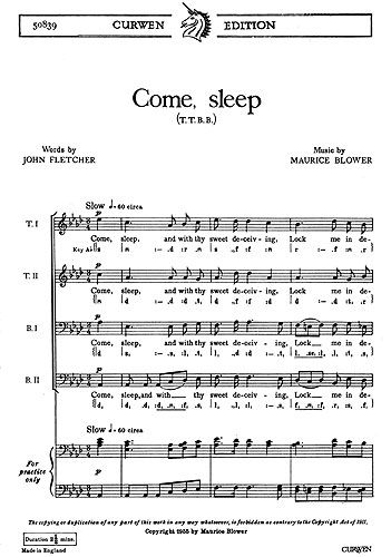 Maurice Blower: Come, Sleep