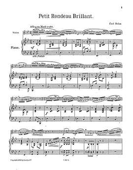 Carl Bohm: Petite Rondeau Brillant