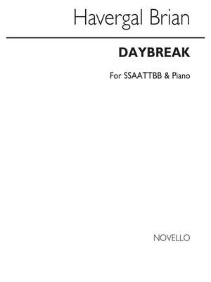 Havergal Brian: Daybreak Ssaattbb/Piano