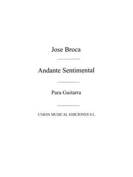 Andante Sentimental (Balaguer) Guitar
