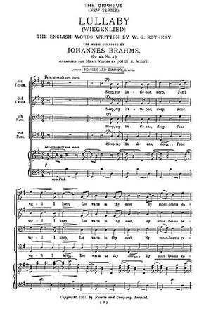 Johannes Brahms: Lullaby (Wiegenlied) Op.49 No.4