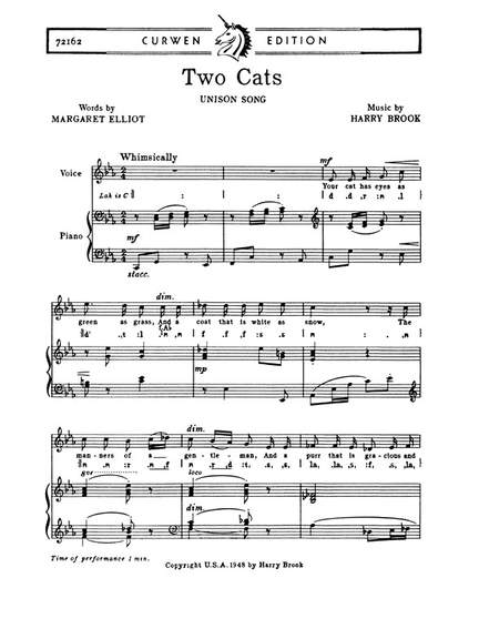 H. Brook: Two Cats