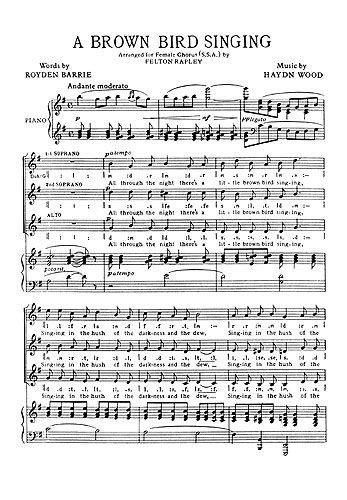 Haydn Wood: Brown Bird Singing