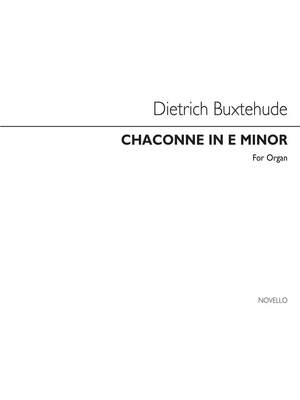 Dietrich Buxtehude: Buxtehude Chaconne In E Organ