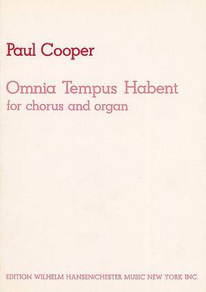 Paul Cooper: Omnia Tempus Habent