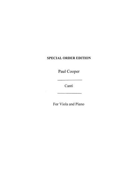Paul Cooper: Canti