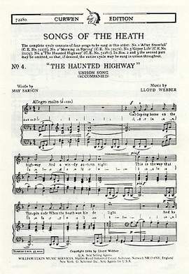 William Lloyd Webber: Songs Of The Heath No. 4 The Haunted Highway