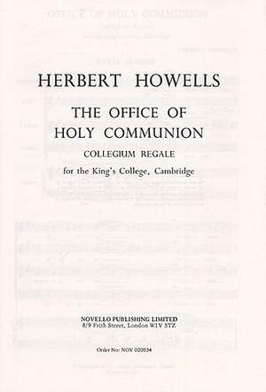 Herbert Howells: Communion Service (Collegium Regale)