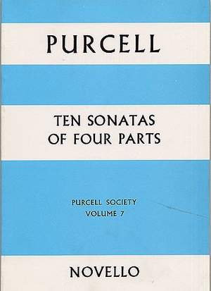 Henry Purcell: Purcell Society Volume 7
