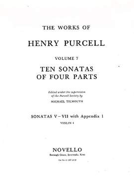 Henry Purcell: Ten Sonatas Of Four Parts For Violin 1