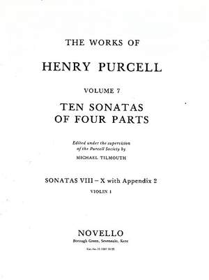 Henry Purcell: Ten Sonatas Of Four Parts For Violin 1