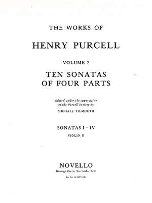 Henry Purcell: Ten Sonatas Of Four Parts Violin 2 (Sonatas I-IV)