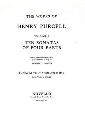 Henry Purcell: Ten Sonatas Of Four Parts For Cello