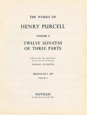 Henry Purcell: Twelve Sonatas Of Three Parts For Violin 1