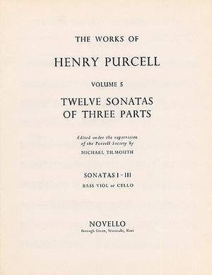 Henry Purcell: Twelve Sonatas Of Three Parts