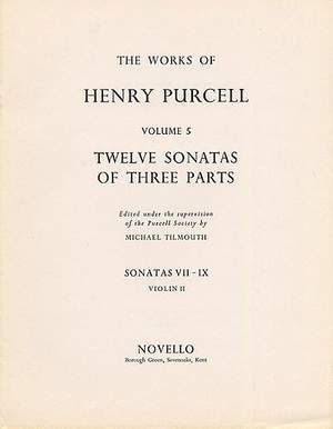 Henry Purcell: Twelve Sonatas Of Three Parts For Violin 2