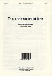 Orlando Gibbons: This Is The Record Of John (Alto Verse)