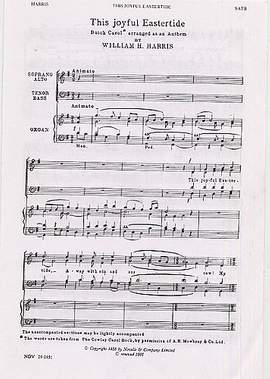 Sir William Henry Harris: This Joyful Eastertide