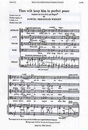 Samuel Wesley: Thou Wilt Keep Him