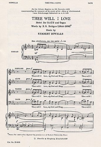 Herbert Howells: Thee Will I Love