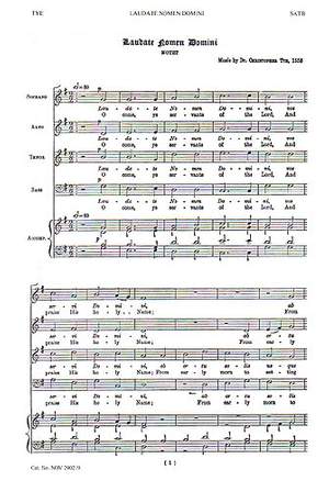 Christopher Tye_Georg Friedrich Händel: O Lord We Trust Alone In Thee