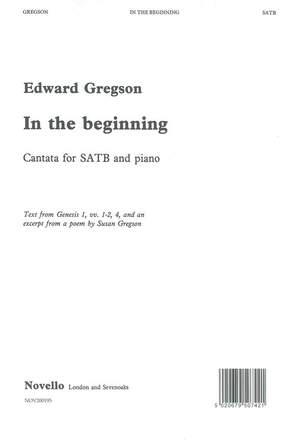 Edward Gregson: In The Beginning