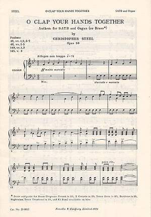Christopher Steel: O Clap Your Hands Together