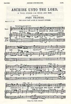 John Travers: Ascribe Unto The Lord
