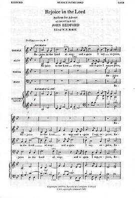 John Redford: Rejoice In The Lord (In B Flat)