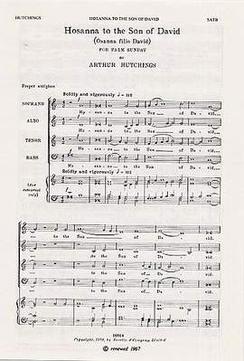 Arthur Hutchings: Hosanna To The Son Of David