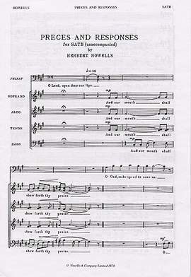 Herbert Howells: Preces And Responses