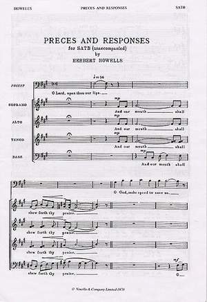 Herbert Howells: Preces And Responses