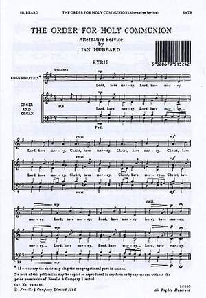 Ian Hubbard: The Order For Holy Communion (Alternative Service)