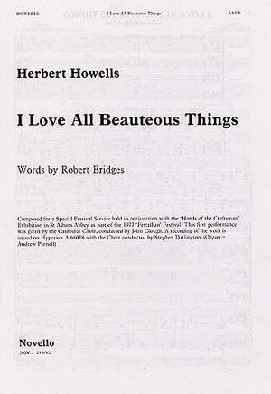 Herbert Howells: I Love All Beauteous Things