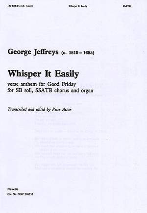 George Jeffreys: Whisper It Easily