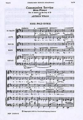 Arthur Wills: Communion Service (Missa Eliensis)
