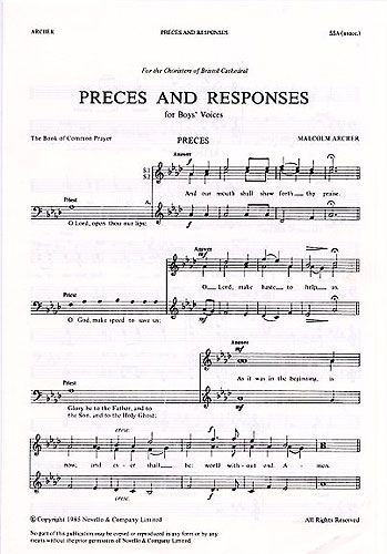Malcolm Archer: Preces And Responses
