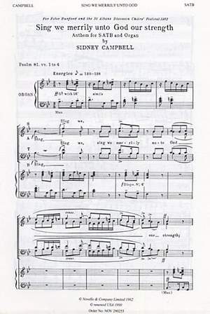Sidney Campbell: Sing We Merrily Unto God