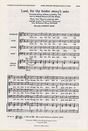 John Hilton_Richard Farrant: Lord For Thy Tender Mercy's Sake
