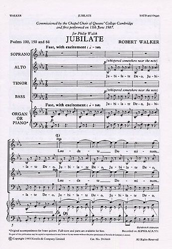 Robert Walker: Jubilate