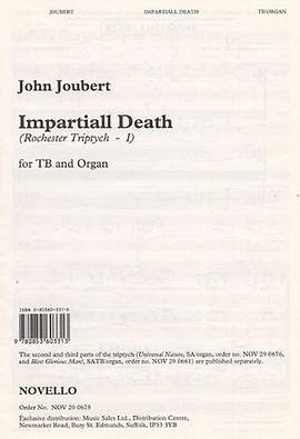 John Joubert: Impartial Death (Rochester Triptych I) Op.132