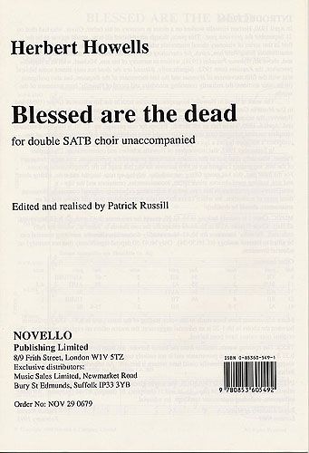 Herbert Howells: Blessed Are The Dead