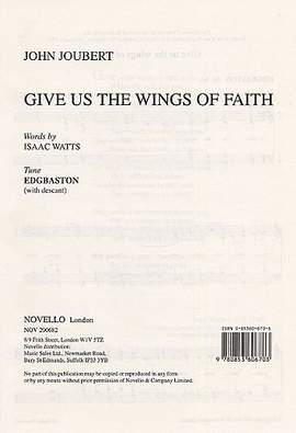 John Joubert: Give Us The Wings Of Faith (Edgbaston)