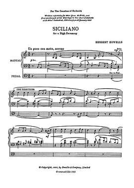 Herbert Howells: Siciliano For A High Ceremony